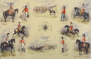 Uniformen der 2. Life Guards, 1884 von Reginald Wymer